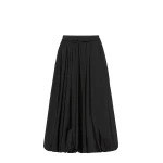 Max Mara Ciurma Long Water-Repellent Canvas Skirt in Black | Maxi Skirts | Luxury Shoes 