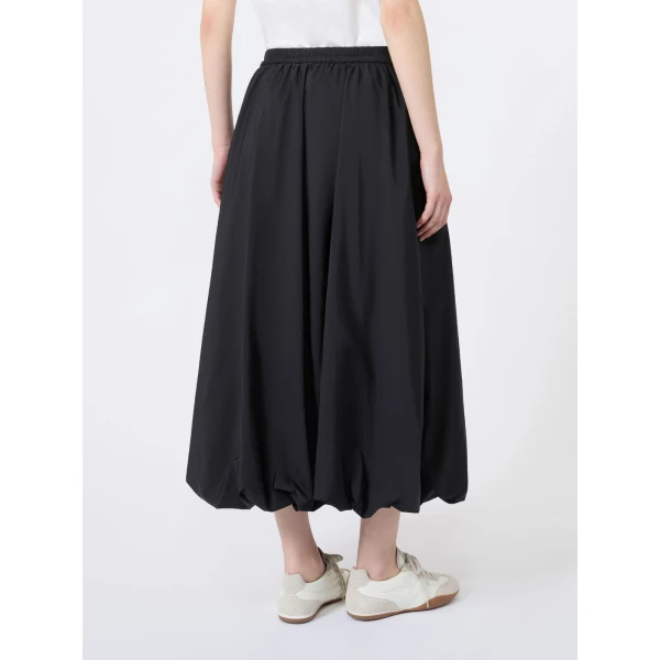 Max Mara Ciurma Long Water-Repellent Canvas Skirt in Black | Maxi Skirts | Luxury Shoes 