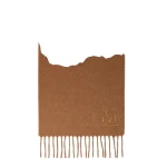 Max Mara Clara Monogram Embroidered Stole in Camel | Scarves | Luxury Shoes 