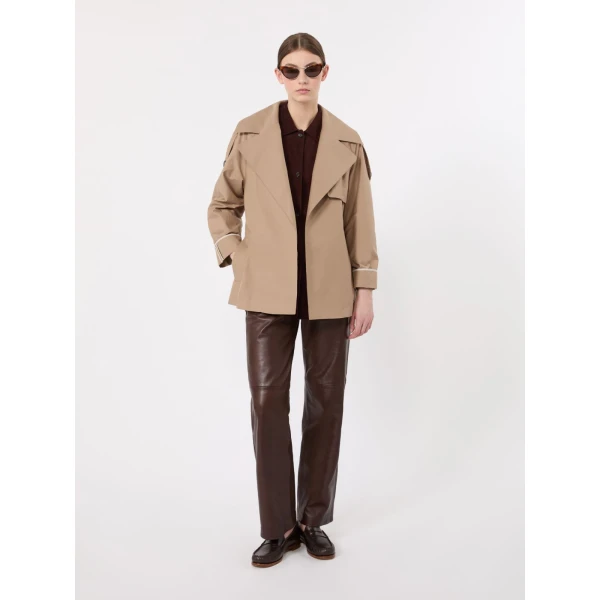 Max Mara Clara Oversized Water-Repellent Twill Trench Coat in Camel | Trench Coat | Luxury Shoes 