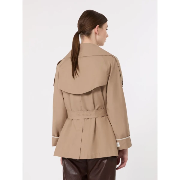 Max Mara Clara Oversized Water-Repellent Twill Trench Coat in Camel | Trench Coat | Luxury Shoes 