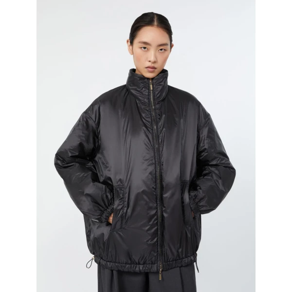 Max Mara Claudia Reversible Radzmir Padded Bomber Jacket in Black | Jackets | Luxury Shoes 