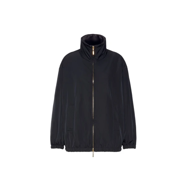 Claudia Reversible Radzmir Padded Bomber Jacket in Black