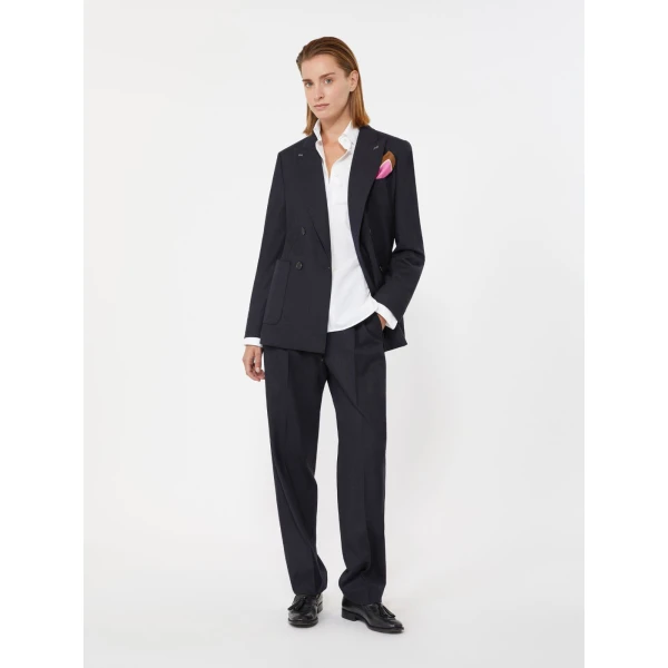 Max Mara Cloruro Cashmere Foule Blazer in Ultramarine | Blazers | Luxury Shoes 