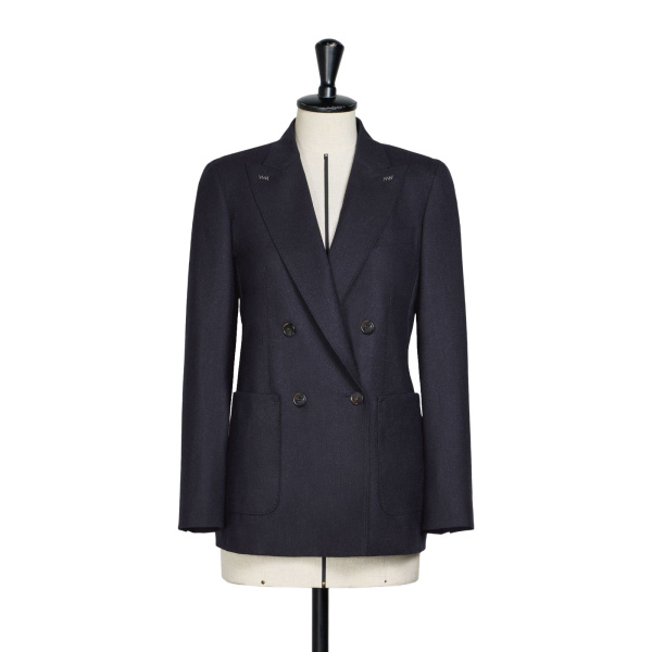 Max Mara Cloruro Cashmere Foule Blazer in Ultramarine | Blazers | Luxury Shoes 
