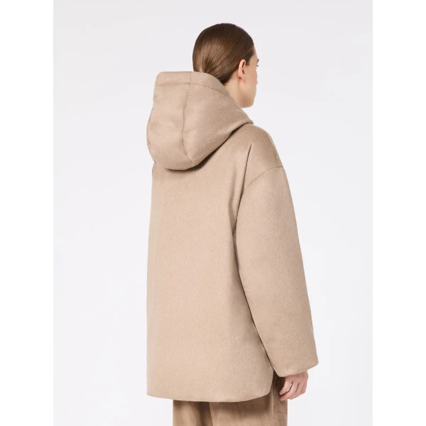Max Mara Clown Reversible Cashmere Puffer Jacket in Clay | Jackets | Luxury Shoes 