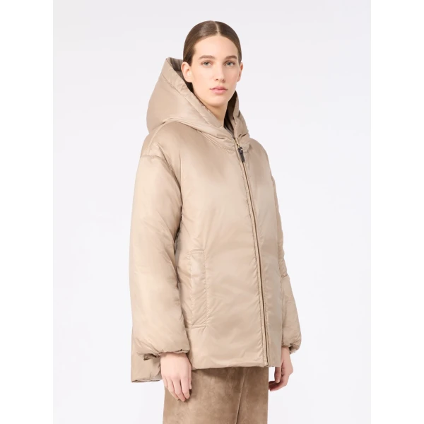 Max Mara Clown Reversible Cashmere Puffer Jacket in Clay | Jackets | Luxury Shoes 