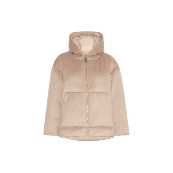 Max Mara Clown Reversible Cashmere Puffer Jacket in Clay | Jackets | Luxury Shoes 