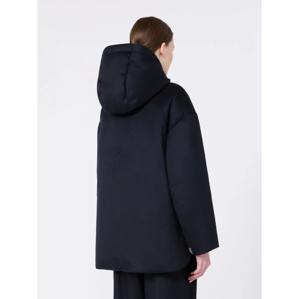 Max Mara Clown Reversible Cashmere Puffer Jacket in Midnight Blue | Jackets | Luxury Shoes 