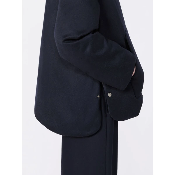 Max Mara Clown Reversible Cashmere Puffer Jacket in Midnight Blue | Jackets | Luxury Shoes 