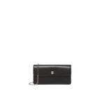 Max Mara Clutchy Leather Phone Pouch in Black | Wallets & Purses | Luxury Shoes 