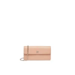 Max Mara Clutchy Leather Phone Pouch in Pink | Wallets & Purses | Luxury Shoes 
