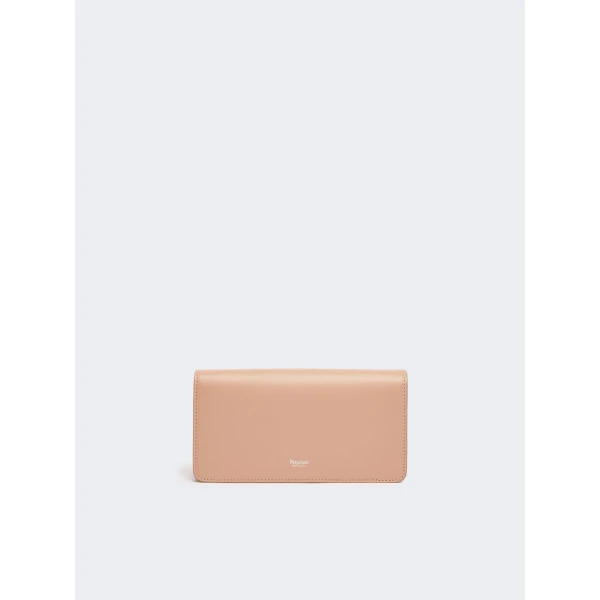 Max Mara Clutchy Leather Phone Pouch in Pink | Wallets & Purses | Luxury Shoes 