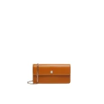 Max Mara Clutchy Leather Phone Pouch in Rust | Women | Luxury Shoes 