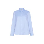 Max Mara Cobalto Cotton Oxford Shirt in Light Blue | Shirts | Luxury Shoes 