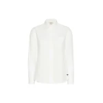 Max Mara Cobalto Cotton Oxford Shirt in White | Shirts | Luxury Shoes 