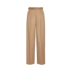 Max Mara Cocco Wool Wide-Leg Trousers in Camel | Wide leg pants | Luxury Shoes 