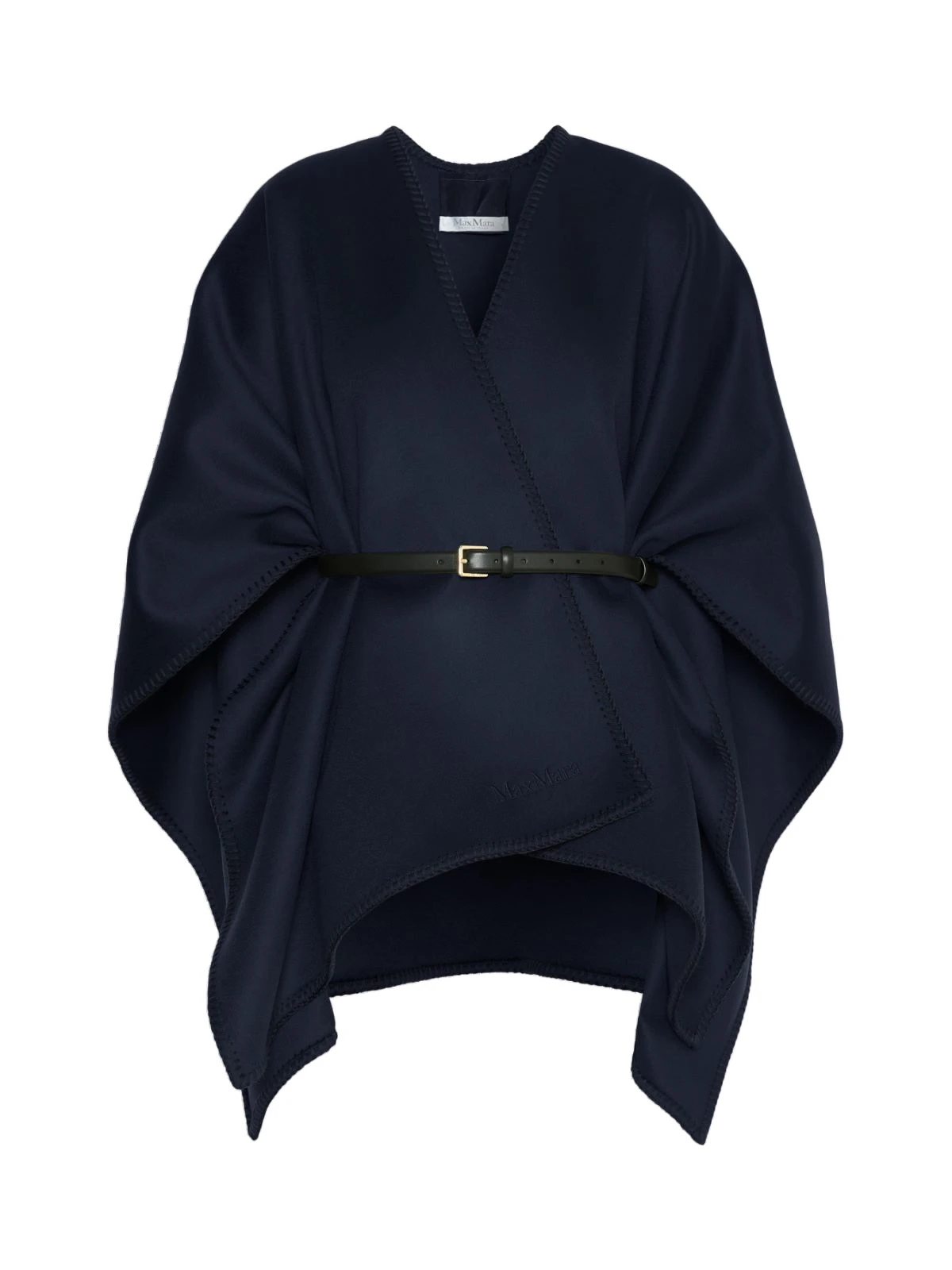 Max Mara Colomba Double Wool Broadcloth Cloak in Midnight Blue Max Mara Colomba Double Wool Broadcloth Cloak in Midnight Blue | Coats | Luxury Shoes