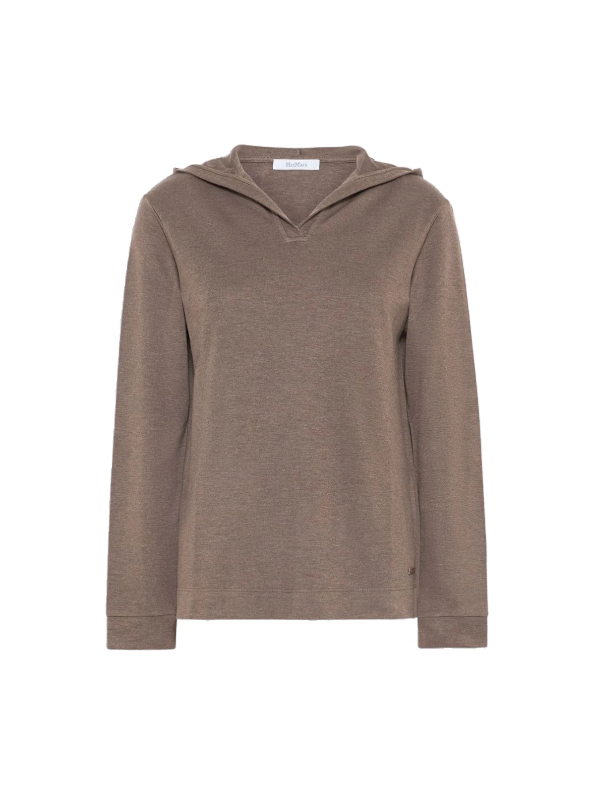 Max Mara Comica Silk-Blend Jersey Sweatshirt in Mud Max Mara Comica Silk-Blend Jersey Sweatshirt in Mud | Sweaters | Luxury Shoes