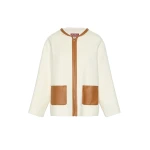 Max Mara Comica Wool, Silk and Cashmere Hooded Coat in White | Wool Coat | Luxury Shoes 