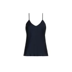 Max Mara Comma Envers Satin Camisole in Midnight Blue | Camisoles | Luxury Shoes 