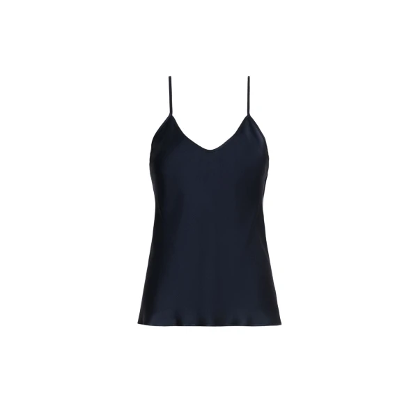 Comma Envers Satin Camisole in Midnight Blue