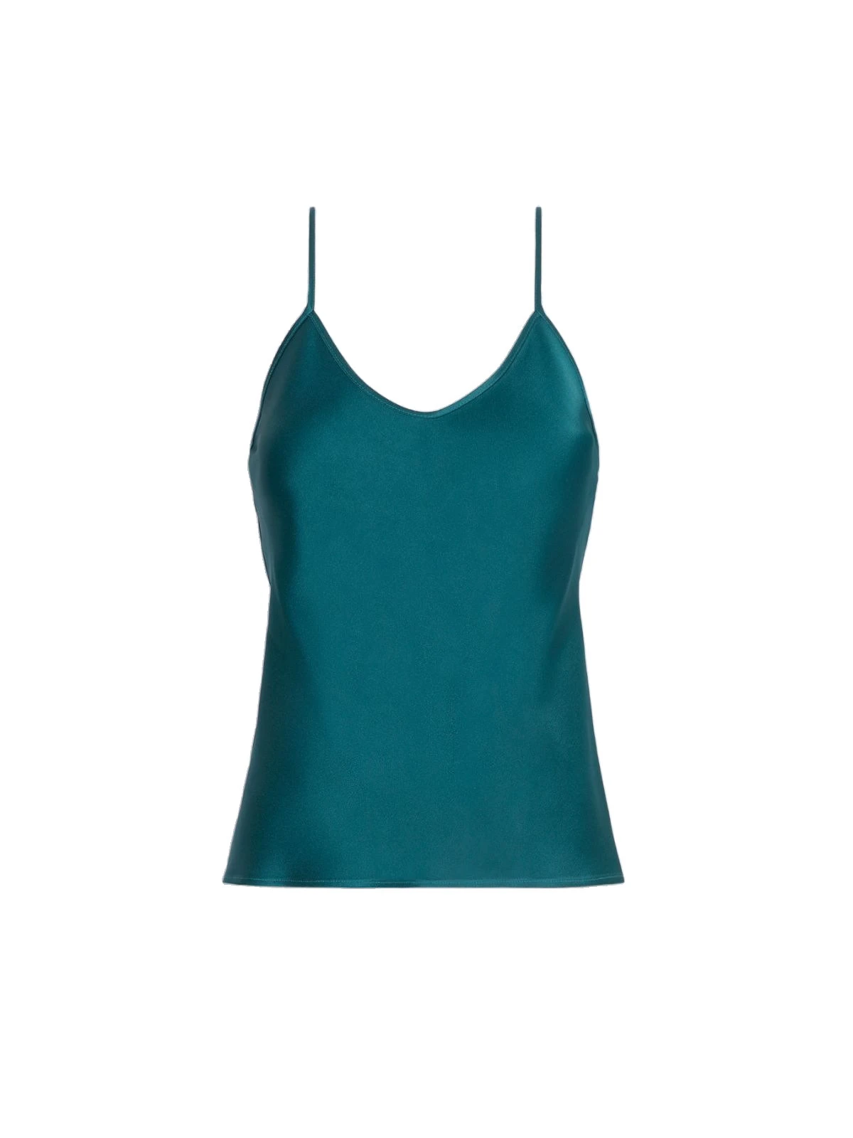 Max Mara Comma Envers Satin Camisole in Oil Green Max Mara Comma Envers Satin Camisole in Oil Green | Camisoles | Luxury Shoes