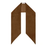 Max Mara Comune Suede Scarf in Brown | Scarves | Luxury Shoes 