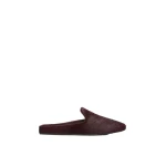 Max Mara Conio Haircalf Mules in Bordeaux | Mules | Luxury Shoes 
