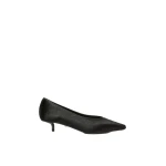 Max Mara Cono Haircalf Low Court Shoes in Black | Heels | Luxury Shoes 