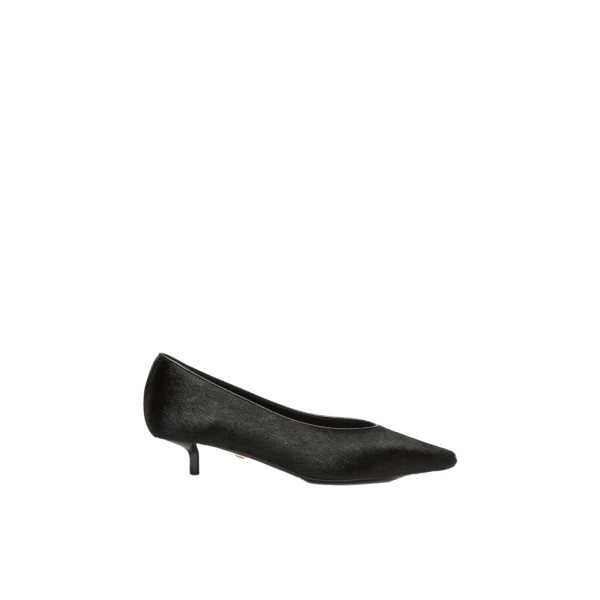 Cono Haircalf Low Court Shoes in Black