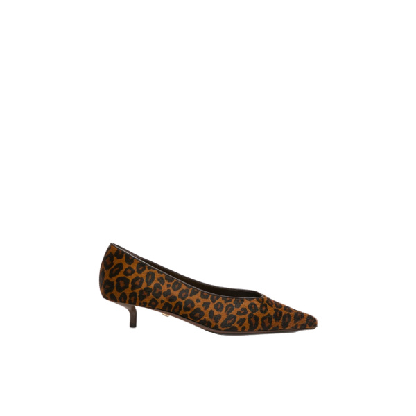 Max Mara Cono Haircalf Low Court Shoes in Camel | Heels | Luxury Shoes 