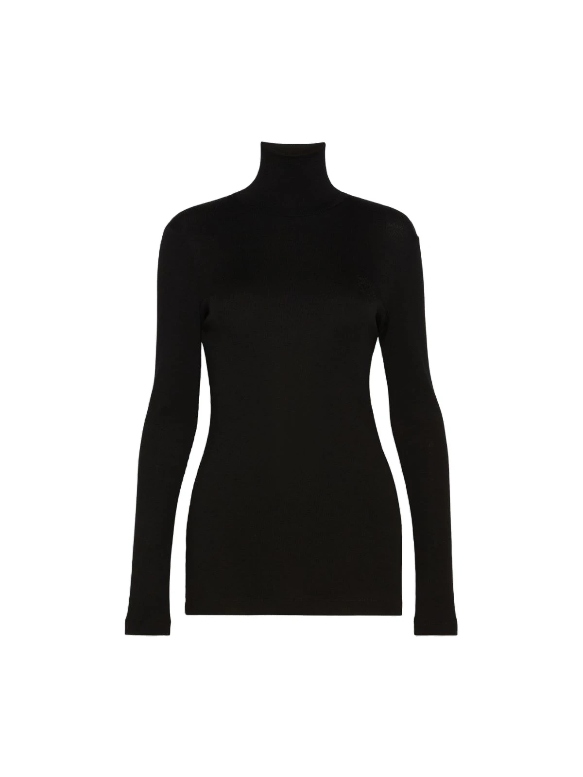 Max Mara Cono Wool Jersey Polo-Neck Sweater in Black Max Mara Cono Wool Jersey Polo-Neck Sweater in Black | Turtlenecks | Luxury Shoes