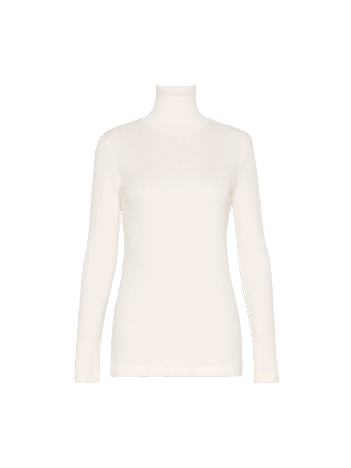 Max Mara Cono Wool Jersey Polo-Neck Sweater in White Max Mara Cono Wool Jersey Polo-Neck Sweater in White | Turtlenecks | Luxury Shoes