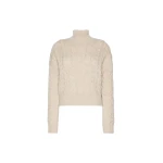 Max Mara Cosmo Wool and Cashmere Cable Sweater in Beige | Sweaters | Luxury Shoes 