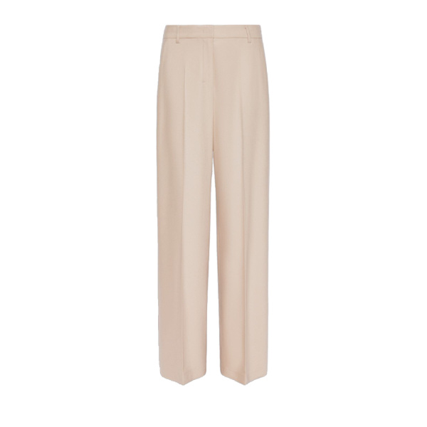 Max Mara Cottage Wool Flannel Trousers in Albino White | Tailored pants | Luxury Shoes 