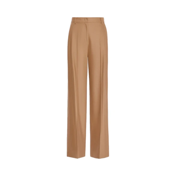 Cottage Wool Flannel Trousers in Camel