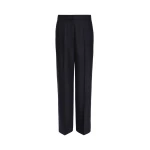 Max Mara Cottage Wool Flannel Trousers in Midnight Blue | Tailored pants | Luxury Shoes 