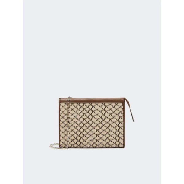 Max Mara Cotton Jacquard Small Pouch in Black | Wallets & Purses | Luxury Shoes 