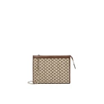Max Mara Cotton Jacquard Small Pouch in Black | Wallets & Purses | Luxury Shoes 