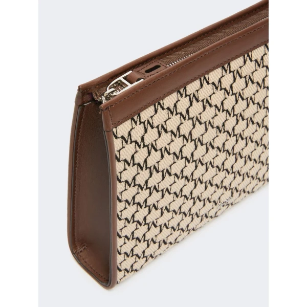 Max Mara Cotton Jacquard Small Pouch in Black | Wallets & Purses | Luxury Shoes 