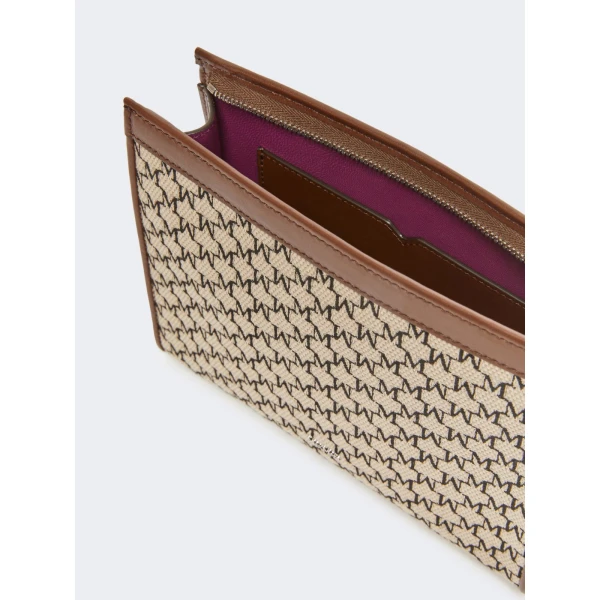 Max Mara Cotton Jacquard Small Pouch in Black | Wallets & Purses | Luxury Shoes 