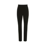 Max Mara Crespo Slim Stretch Cady Trousers in Black | Tailored pants | Luxury Shoes 