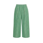 Max Mara Cresta Cotton Poplin Trousers in Green | Tailored pants | Luxury Shoes 
