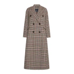 Max Mara Cristina Chequered Double Wool Coat in Ultramarine | Wool Coat | Luxury Shoes 