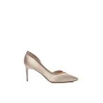 Max Mara Crystal Satin D'Orsay Court Shoes in Beige | Heels | Luxury Shoes 