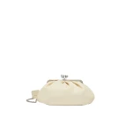 Max Mara Cubico Medium Nappa Pasticcino Bag in Ivory | Clutch Bags | Luxury Shoes 