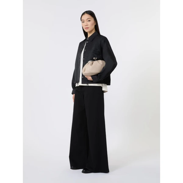 Max Mara Cubico Medium Nappa Pasticcino Bag in Natural | Clutch Bags | Luxury Shoes 