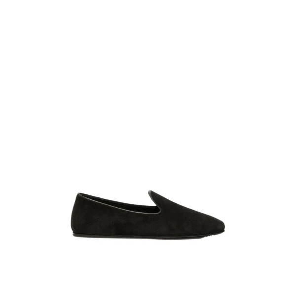 Cupola Suede Friulian Shoes in Dark Grey