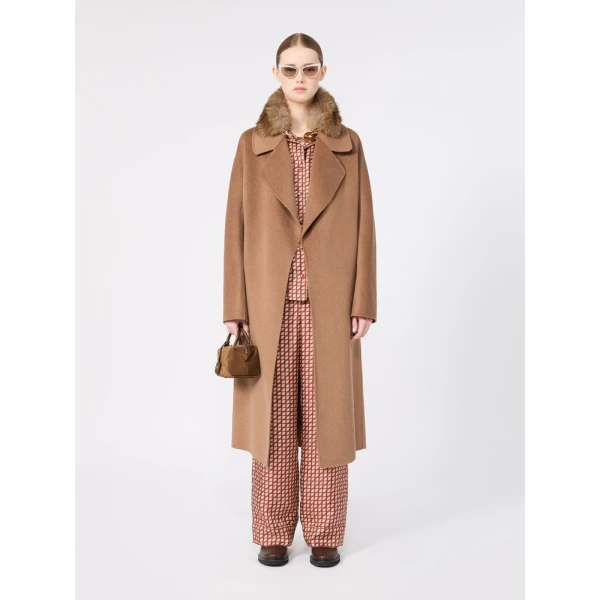 Max Mara Dalmata Printed Silk Twill Trousers in Orange | Tailored pants | Luxury Shoes 
